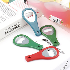 Stainless Steel Bottle Opener Handle Shape Random Color Household Use - Product Image 1