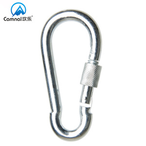 Mousqueton en acier Camna 100x48mm avec boucle de sécurité verrouillable pour utilisation en alpinisme - Product Image 5