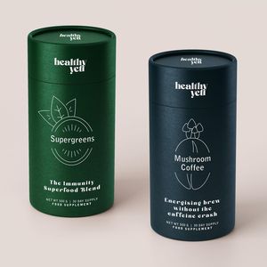 eco friendly Oem logo custom food Kraft matte tea round box Paper Tube cylinder packaging
