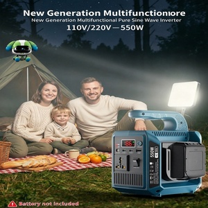 550 W Wechselrichter Reine Sinuswelle 110 V AC-Steckdose Dual USB Typ C PD Baustelle Camping Auto Van LKW Wohnmobil Haus Outdoor Kit Set - Product Image 1
