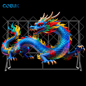 Mur vidéo géant 4x8 avec ventilateurs d'hologramme 3D de 65cm, affichage holographique immersif pour événements et festivals touristiques à grande échelle - Product Image 3