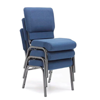 Chaises empilables en fer épaissi bon marché pour hôtels, salles à manger, chambres, auditoriums, conférences, événements, églises, pour usage extérieur
