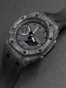 Kit de modification bracelet en caoutchouc FKM et boîtier de montre en fibre de carbone avec boucle ardillon pour <span class=keywords><strong>Ga</strong></span> <span class=keywords><strong>2100</strong></span> – Nouveauté 2026 – Ventes Flash - Product Image 2