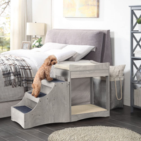 Etagen bett für Haustiere mit abnehmbarer Treppe, mehrstufiges Bett für Hunde und Katzen, Fenster barsch mit Kissen und Kratz kissen für den Innenbereich