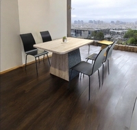 Ensemble de table à manger rectangulaire moderne en bois avec chaises carrées, meubles durables pour la cuisine et la salle à manger, Taiwan CHAO CHING