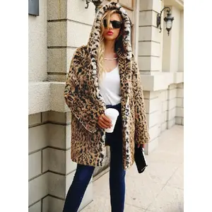 <span class=keywords><strong>Precio</strong></span> al por mayor de fábrica Invierno Nuevo Faux Fur Leopard Pattern <span class=keywords><strong>Abrigo</strong></span> con capucha <span class=keywords><strong>Abrigo</strong></span> de estilo largo medio <span class=keywords><strong>Abrigo</strong></span> de piel de zorro falso para mujer - Product Image 6