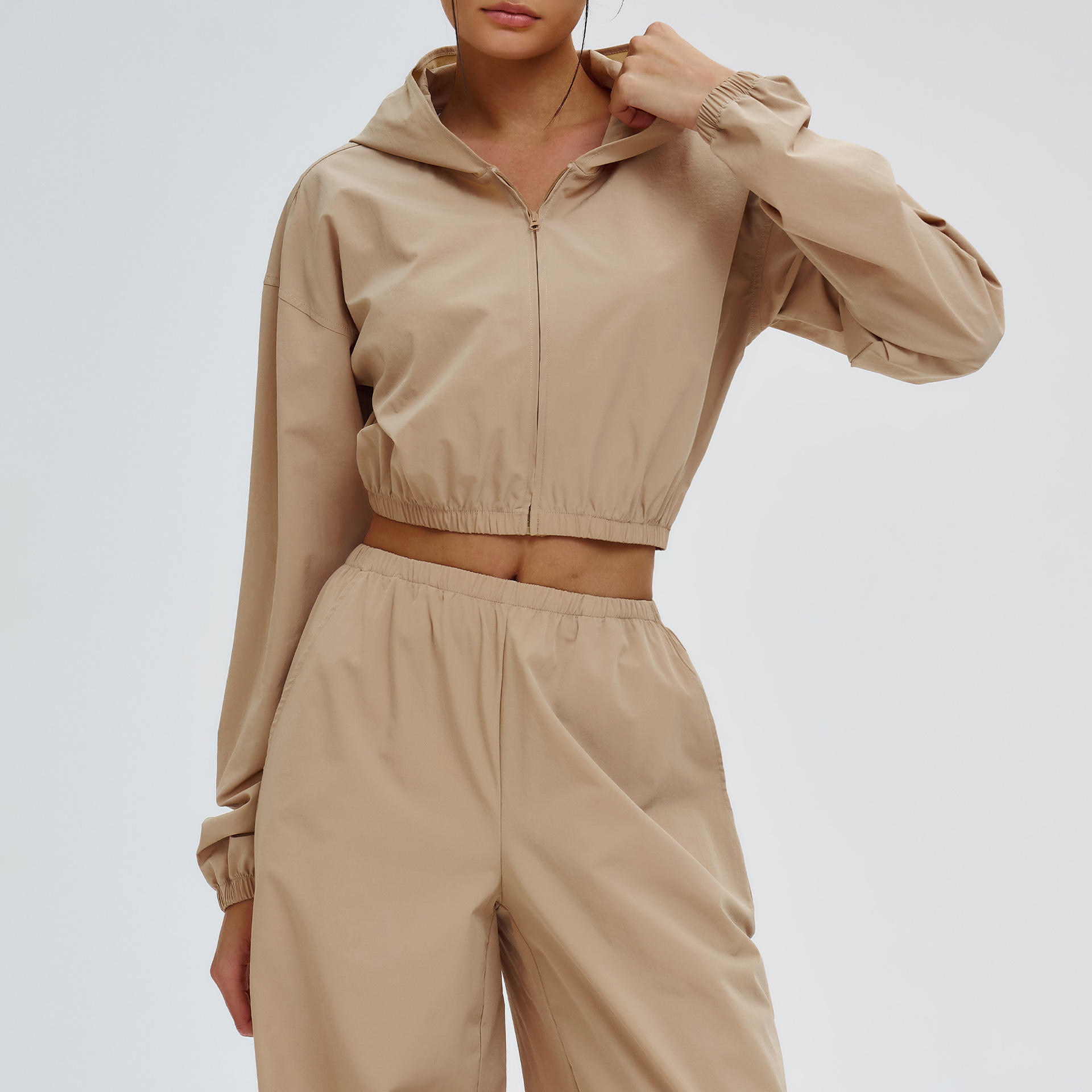 เสื้อโค้ทสีน้ำตาลลาเต้