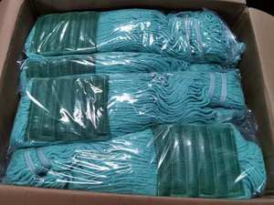 Testa per mocio in cotone commerciale resistente con doppia fascia posteriore - Product Image 2