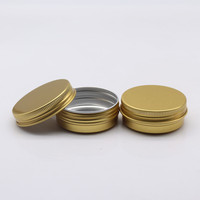 10ml 15ml 30ml 50ml 60ml 100ml or en aluminium pot petit métal boîte de conserve contenant baume pour les lèvres