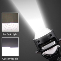 Faro LED de 3 Pulgadas de Instalación No Destructiva y de Inicio Rápido, 10000LM 65W con Proyector Grande para una Iluminación Más Brillante y Clara