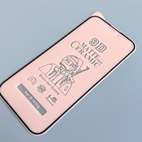 Film céramique givré plat 9D de haute qualité, protection d'écran complète pour iPhone 15 Pro Max pour Samsung S24 S25