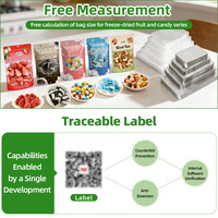 Produits fruitiers acclamés, Snack Halal FD Melon Hami en sachet, conception personnalisable, taille réelle du fruit, support de correspondance, faible MOQ, vente en gros