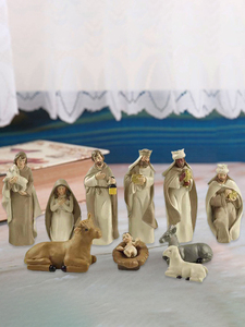 Nuevo Set de Nacimiento de Jesús, Figuras de Pesebre Navideño, Miniaturas de la Natividad, Adorno para Iglesia y Hogar - Product Image 2