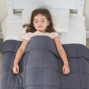 Vente en gros de perles de verre haut de gamme Remplissage pour enfants <span class=keywords><strong>Couverture</strong></span> <span class=keywords><strong>lestée</strong></span> en tissu de coton <span class=keywords><strong>Couverture</strong></span> lourde Soulagement de l'anxiété <span class=keywords><strong>Couverture</strong></span> par gravité - Product Image 4