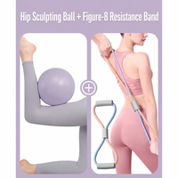 Mini-ball de Pilates Essence, ballon d'exercice pour le yoga, bâtons de massage en tissu, balles et rouleaux de massage, ballon de massage souple