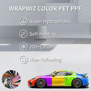 Film d'emballage de voiture PET brillant, mat, multicolore, options, film d'emballage en vinyle pour véhicule durable, résistant à la décoloration - Product Image 3