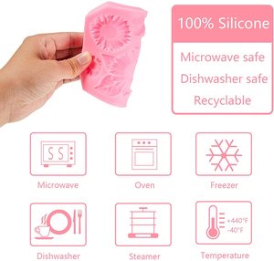 OEM ODM-moldes antiadherentes <span class=keywords><strong>de</strong></span> silicona para hornear, herramientas para decoración <span class=keywords><strong>de</strong></span> tartas, <span class=keywords><strong>girasol</strong></span>, margarita, flor, <span class=keywords><strong>Fondant</strong></span> 3D - Product Image 2