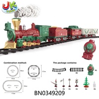 Kit de train à vapeur classique télécommandé avec fumée réaliste, lumières LED, effets sonores, jouet ferroviaire électrique fonctionnant sur piles