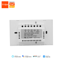 TYSH Control Remoto Inteligente Estándar de EE. UU. Wifi Interruptor Táctil para Cortinas/Garaje Pantalla de Estado en Tiempo Real Aplicación ABS PC Material Max 16A