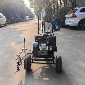 Machine de marquage routier à pompe haute pression sans air, à peinture froide, à corps épaissi, équipée de 2 pistolets, pour écoles, vente directe usine - Product Image 6