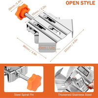 Pince d'angle Pince à angle droit à 90 degrés Pince carrée de positionnement de charpentier avec mâchoire pivotante réglable pour le soudage de l'encadrement de bricolage