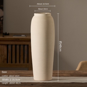 Jarrón de Cerámica Estilo Wabi Sabi de Roca Oriental, Adorno Cepillado Hecho a Mano, Jarra de Cerámica Moderna y Minimalista para Mesa, <span class=keywords><strong>Florero</strong></span> - Product Image 6