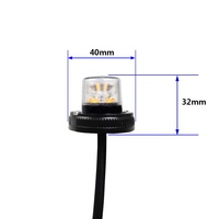 Ámbar Blanco 6LED 18W Advertencia DE EMERGENCIA Estroboscópico monturas en superficie intermitente Luces ocultas