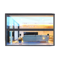 Ventana Corredera de Aluminio de Alto Rendimiento con Certificación NFRC AOSTTER AS2047, Persiana Deslizante para Uso Exterior, Aislamiento Térmico, Herrajes de Primera Calidad