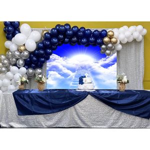 Trang Trí Tường 7x5ft Vải Nền Thánh Chúa Giêsu Phúc Âm Đám Mây Cầu Thang Thiên Đàng Cho Vòi Hoa Sen Sinh Nhật Đảng Nhà Thờ Cầu Nguyện - Product Image 6