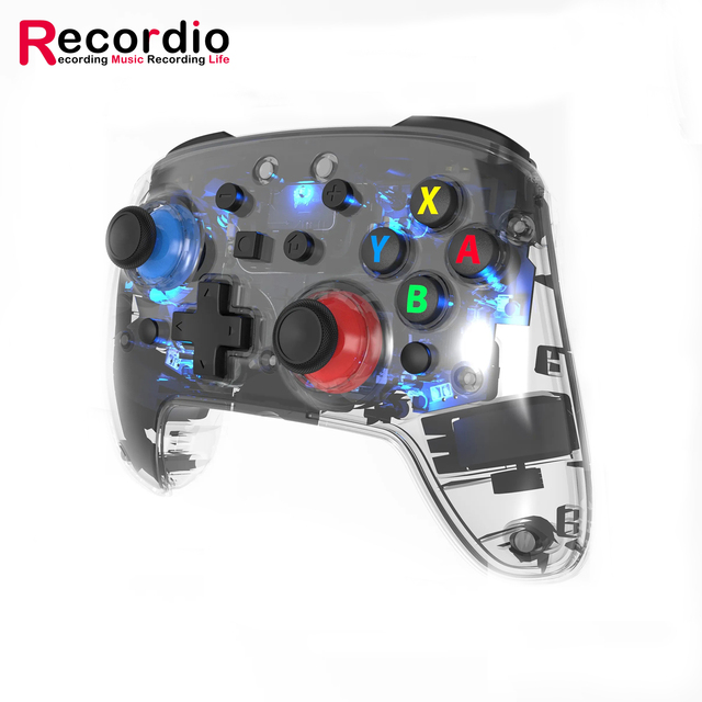 GAZ-SW567 Wireless 2.4GHz Game Controller for Switch Pro PC & Mobile with Vibration Motor and RGB Lighting