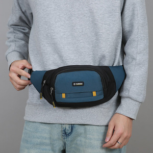 FASHION Men's Waist <b>Bag</b> Nylon Multi Functional Chest Pack Gray Black Blue Dark Blue Crossbody <b>Bag</b> Everyday Use Summer 2026 - Product Image 3