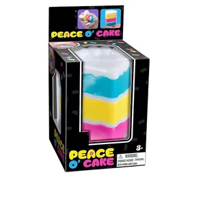 Nuevas llegadas: Juguetes blandos Need Ohh Peace O Cake, juguete sensorial antiestrés de apretar, juguete blandito de pastel de subida lenta, juguete blandito de pastel para apretar. - Product Image 1