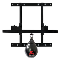 Balle de vitesse de boxe plate-forme personnalisée poinçon noir logo personnalisé emballage Mma vitesse rapide entraînement boxe poire balle