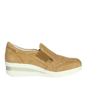 Cinzia Soft Donna <b>Slip</b> <b>On</b> IV119877 Cuoio <b>Leather</b> Heel Flats Women's <b>Shoes</b> - Product Image 3
