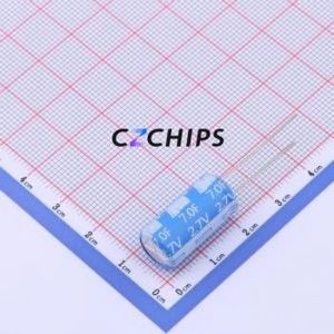 Supercondensador FH2R7L705M-N1020, Componente de Montaje en Orificio (THT), P=5mm, Condensador 7F 20% 2.7V 1000hrs@70 - Product Image 1