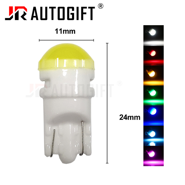 Mini LED T10 Light Bulb 12V 24V Ceramic W5W 2835 3SMD with Lens for Parking Signal & Width Clearance Lamp