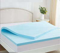 Matelas de lit pliable Milestar OEM/ODM de qualité supérieure, 2 pouces, en gel infusé, soulageant la pression, en mousse à mémoire de forme, protection de lit toutes saisons