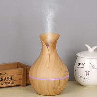 Coloré veilleuse bois Grain humidificateur grande capacité Mini petit Vase diagonale bois Grain humidificateur encens Machine mode