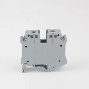 JINH Din Rail UK-35N Montado Universal Parafuso Fio Elétrico Terminais Bloco Latão 10-35mm2 Cabo Conector