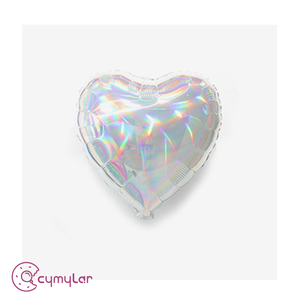 Cymylar, venta al por mayor, <span class=keywords><strong>globos</strong></span> de papel de aluminio de corazón de 18 pulgadas, <span class=keywords><strong>globos</strong></span> iridiscentes de arcoíris, rojo, verde, azul, plateado para decoración de fiesta de cumpleaños - Product Image 6