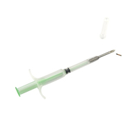 Microchip RFID de Vidrio en Tubo LED NFC, Programable, Iso14443A, Mini, Resistente al Agua, para Rastreo de Animales, con Jeringa