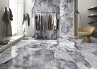 Vente en gros de carreaux en porcelaine de style moderne espagnol à impression personnalisée motif de marbre gris brun pour le salon, la maison et les villas du Liban