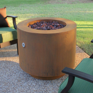 Outdoor Fireplace Steel Garden Treasures <strong>Fire</strong> <strong>Pit</strong> / Steel Round <strong>Large</strong> Patio <strong>Fire</strong> <strong>Pit</strong> / Outdoor Steel Firepits - Product Image 5