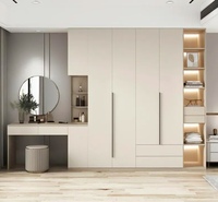 Ensemble commode et armoire moderne et durable, personnalisable, avec grande capacité de rangement pour mobilier de chambre d'hôtel et de villa