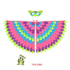 Version améliorée Anime Capes Aile Cape Feutre Oiseau Cape Cosplay Costume Dress Up - Product Image 6