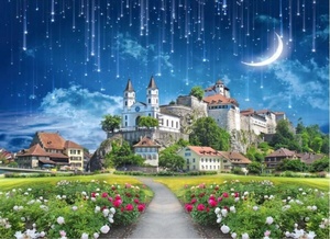 ZHIHAI Fresca cielo blu e bianco campo di erba 3D <span class=keywords><strong>a</strong></span> <span class=keywords><strong>tema</strong></span> sfondo spazio della parete natura carta da parati - Product Image 3