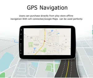 ユニバーサル9 "/10.1インチAndroidマルチメディアプレーヤーカーラジオ回転可能360度車回転車DVDプレーヤーAndroidパラカロ