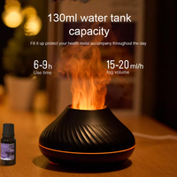 Nouveau diffuseur d'arôme de flamme de lumière rvb 130Ml humidificateur de flamme colorée 3d diffuseur de volcan de feu livraison directe