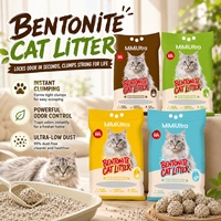 Litière pour chat en bentonite parfumée à la lavande, agglomération rapide, jetable aux toilettes, 99% sans poussière, sanitaire