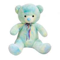 Peluche Ours en Peluche Coloré, Rembourrage Coton PP, 31-50cm, Demi-Finie, Housse de Poupée en Tissu pour Ours Assis à Câliner